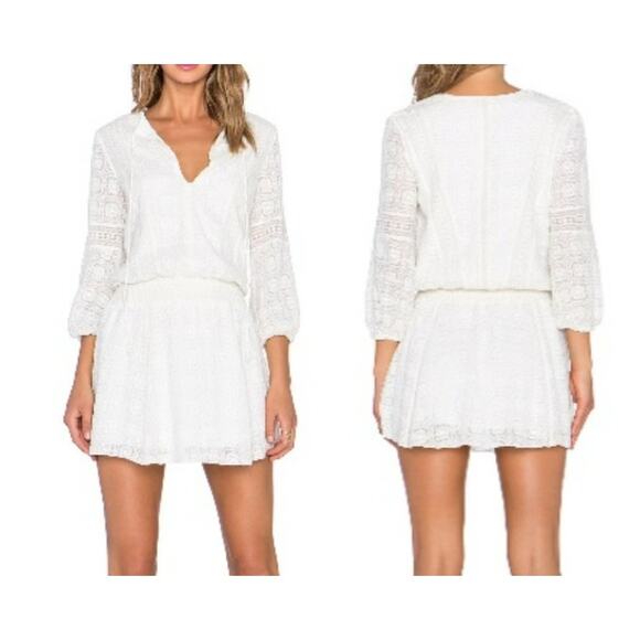 Womens Alice + Olivia Margaux Drop Waist Dress Cream Size 2 EUC! - Picture 1 of 4